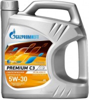 Фото - Моторное масло Gazpromneft Premium C3 5W-30 4 л