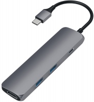 Картридер / USB-хаб Satechi Slim Aluminum Type-C Multi-Port Adapter 4K 