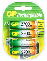 Фото - Аккумулятор / батарейка GP Rechargeable  4xAA 2700 mAh