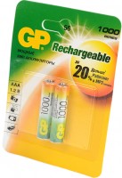 Аккумулятор / батарейка GP Rechargeable  2xAAA 1000 mAh