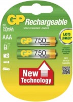 Аккумулятор / батарейка GP Rechargeable 2xAAA 750 mAh 