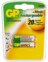 Аккумулятор / батарейка GP Rechargeable  2xAAA 950 mAh