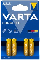 Аккумулятор / батарейка Varta Longlife  4xAAA