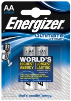 Фото - Аккумулятор / батарейка Energizer Ultimate  2xAA