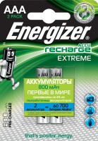 Фото - Аккумулятор / батарейка Energizer Extreme  2xAAA 800 mAh