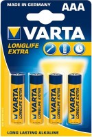 Фото - Аккумулятор / батарейка Varta Longlife Extra  4xAAA