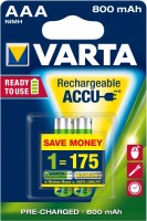 Аккумулятор / батарейка Varta Rechargeable Accu  2xAAA 800 mAh