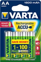 Фото - Аккумулятор / батарейка Varta Rechargeable Accu  4xAA 1600 mAh