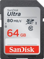 Фото - Карта памяти SanDisk Ultra 80MB/s SD UHS-I Class 10 64 ГБ