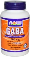 Фото - Аминокислоты Now GABA 500 mg 100 cap 
