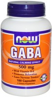 Фото - Аминокислоты Now GABA 500 mg 200 cap 