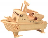 Фото - 3D пазл Wooden Toys Rocket Boat P038 