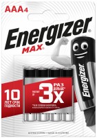 Фото - Аккумулятор / батарейка Energizer Max  4xAAA