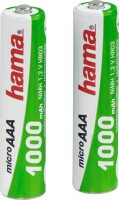 Фото - Аккумулятор / батарейка Hama 2xAAA 1000 mAh 