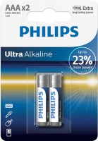 Фото - Аккумулятор / батарейка Philips Ultra Alkaline  2xAAA