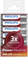 Фото - Аккумулятор / батарейка Philips Power Alkaline  20xAAA