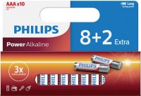 Фото - Аккумулятор / батарейка Philips Power Alkaline  10xAAA