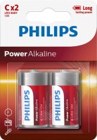 Фото - Аккумулятор / батарейка Philips Power Alkaline 2xC 