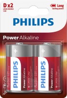 Фото - Аккумулятор / батарейка Philips Power Alkaline 2xD 