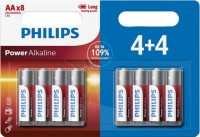 Фото - Аккумулятор / батарейка Philips Power Alkaline  8xAA