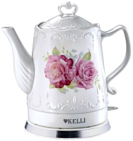 Фото - Электрочайник Kelli KL-1339 2200&nbsp;Вт 1.7&nbsp;л  белый