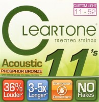 Фото - Струны Cleartone Phosphor Bronze Custom Light 11-52 