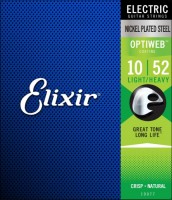 Фото - Струны Elixir Electric Optiweb Light-Heavy 10-52 