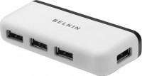 Фото - Картридер / USB-хаб Belkin USB 2.0 4-Port NPS Travel Hub 