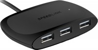 Фото - Картридер / USB-хаб Speed-Link Snappy USB Hub 4 Port Active 