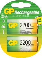 Фото - Аккумулятор / батарейка GP Rechargeable 2xD 2200 mAh 