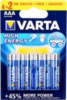 Фото - Аккумулятор / батарейка Varta High Energy  6xAAA