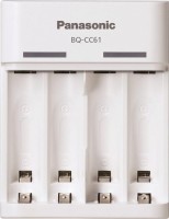 Фото - Зарядка аккумуляторных батареек Panasonic Basic USB Charger + Eneloop 4xAA 1900 mAh 