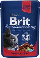 Фото - Корм для кошек Brit Premium Pouch Beef/Peas 100 g 