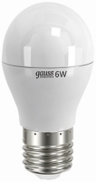 Фото - Лампочка Gauss LED ELEMENTARY G45 6W 2700K E27 53216T 3pcs 