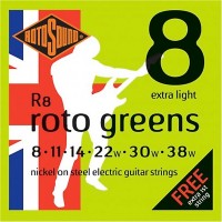 Фото - Струны Rotosound Roto Greens 8-38 