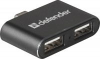 Фото - Картридер / USB-хаб Defender Quadro Dual 