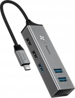 Фото - Картридер / USB-хаб BASEUS USB-C to 3xUSB 3.0 and 2xUSB 2.0 