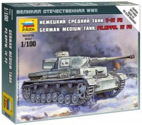 Фото - Сборная модель Zvezda Pz.Kpfw.IV F2 (1:100) 