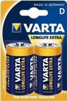 Фото - Аккумулятор / батарейка Varta Longlife Extra 2xD 