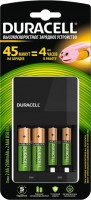Фото - Зарядка аккумуляторных батареек Duracell CEF14 + 2xAA 2500 mAh + 2xAAA 850mAh 