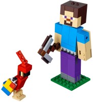 Фото - Конструктор Lego Steve BigFig with Parrot 21148 