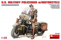 Фото - Сборная модель MiniArt U.S. Military Policeman w/Motorcycle (1:35) 