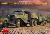 Фото - Сборная модель MiniArt Soviet 2 Ton Truck AAA Type w/Field Kitchen (1:35) 