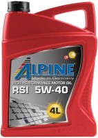 Фото - Моторное масло Alpine RSi 5W-40 4 л