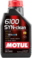 Фото - Моторное масло Motul 6100 Syn-Clean 5W-40 1 л