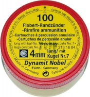 Фото - Пули и патроны Dynamit Nobel Flobert 4 mm 0.50 g 100 pcs 