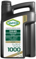 Фото - Моторное масло Yacco VX 1000 LL 5W-40 5 л