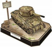 Фото - 3D пазл CubicFun U.S. M4A4 Sherman JS4204h 