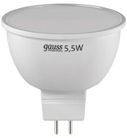 Фото - Лампочка Gauss LED ELEMENTARY MR16 5.5W 2700K GU5.3 13516 10pcs 