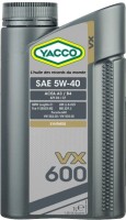 Моторное масло Yacco VX 600 5W-40 1 л